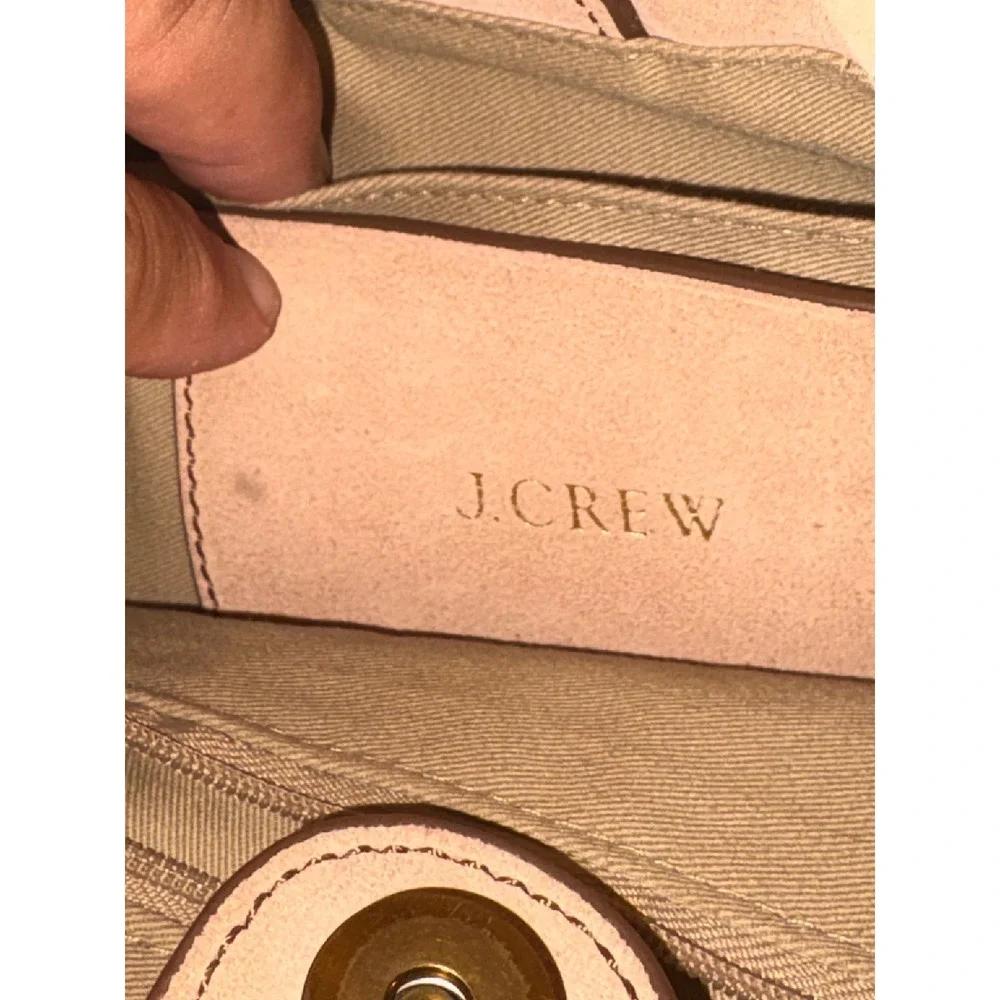 J.Crew Suede O-Ring Handle Bucket Crossbody Bag Tan Beige H5003 NEW